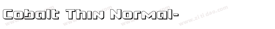 Cobalt Thin Normal字体转换